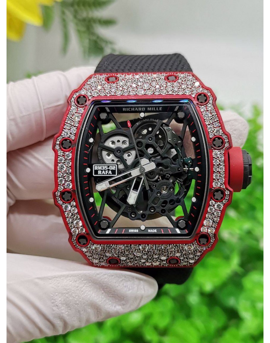 RICHARD MILLE RM35 02 RAFAEL NADAL NTPT FACTORY DIAMOND WATCH